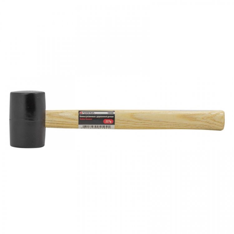 Киянка резиновая с деревянной ручкой (227г, Ø48мм) Киянка резиновая с деревянной ручкой (227г, Ø48мм)