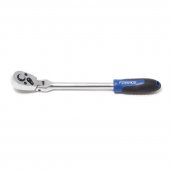 Трещотка реверсивная, шарнирная с резиновой ручкой  3/8"L-270мм(72зуб)