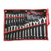 Набор ключей комбинированных универсальный 22пр,.комбинированные 16пр( 6-24мм)разрезные 2пр(10-12,11-13мм).трещоточные 4пр(8-13мм) на полотне