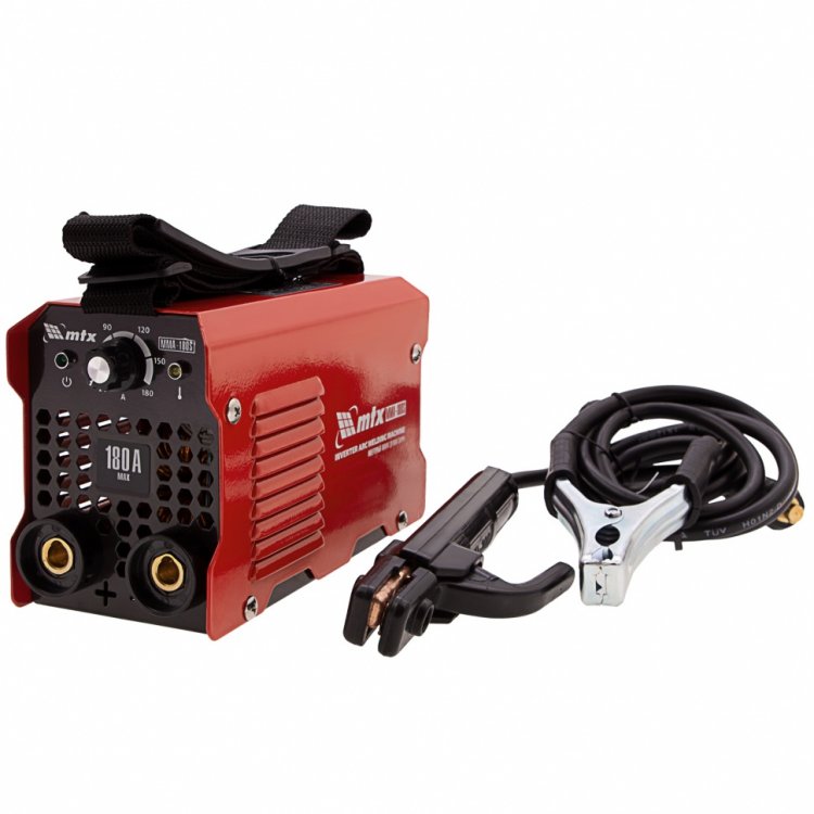 Инверторный аппарат дуговой сварки MMA-180S, 180 А, ПВ60%, диам.эл. 1,6-4,0 мм// MTX Инверторный аппарат дуговой сварки MMA-180S, 180 А, ПВ60%, диам.эл. 1,6-4,0 мм// MTX