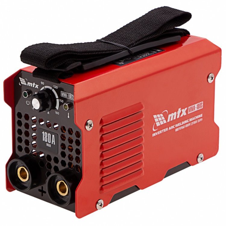 Инверторный аппарат дуговой сварки MMA-180S, 180 А, ПВ60%, диам.эл. 1,6-4,0 мм// MTX Инверторный аппарат дуговой сварки MMA-180S, 180 А, ПВ60%, диам.эл. 1,6-4,0 мм// MTX