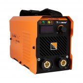 Сварочный аппарат UNO MMA 160 - Цифровой дисплей. Горячий старт, форсаж дуги, антизалипание. MMA, панельные розетки 35 мм2, напряжение питания: 220В±15%, Диапазон сварочного тока: 20-160А, ПВ: 100%, ремень для переноски, комплектация: кабели 3 м, эле