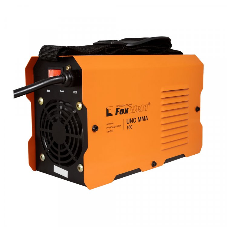 Сварочный аппарат UNO MMA 160 - Цифровой дисплей. Горячий старт, форсаж дуги, антизалипание. MMA, панельные розетки 35 мм2, напряжение питания: 220В±15%, Диапазон сварочного тока: 20-160А, ПВ: 100%, ремень для переноски, комплектация: кабели 3 м, эле Сварочный аппарат UNO MMA 160 - Цифровой дисплей. Горячий старт, форсаж дуги, антизалипание. MMA, панельные розетки 35 мм2, напряжение питания: 220В±15%, Диапазон сварочного тока: 20-160А, ПВ: 100%, ремень для переноски, комплектация: кабели 3 м, эле
