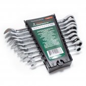 Набор ключей комбинированных трещоточных, 9пр.  (8,10,12,13,14,16,17,18,19мм) в пластиковом держателе