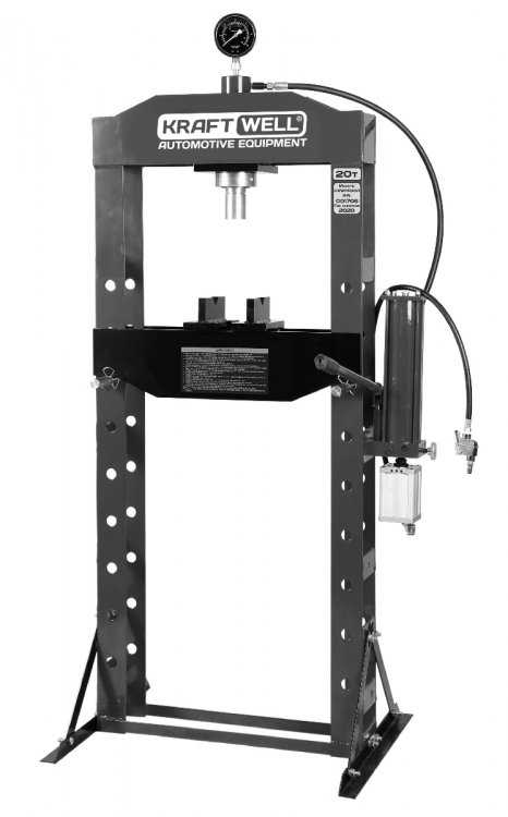 Пресс 20 т. сварная рама с ручным и пневматическим приводом Пресс 20 т. сварная рама с ручным и пневматическим приводом