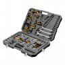 Набор инструментов, 1/2", 1/4", CrV, S2, пластиковый кейс, 122 предмета// Denzel