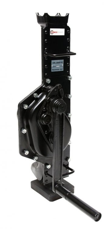 Домкрат механический 20т (высота подхвата-100мм, высота подъема -860мм)