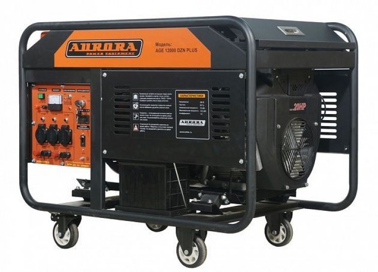 Генератор AGE 12000 DZN PLUS (max 10.5кВт эл.ст. 220В, счетчик, автомат.) Генератор AGE 12000 DZN PLUS (max 10.5кВт эл.ст. 220В, счетчик, автомат.)