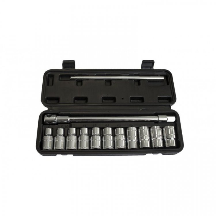 Набор инструментов с Т-образным воротком,13 пр.1/2"(6гр.)(8-16,17,19мм)