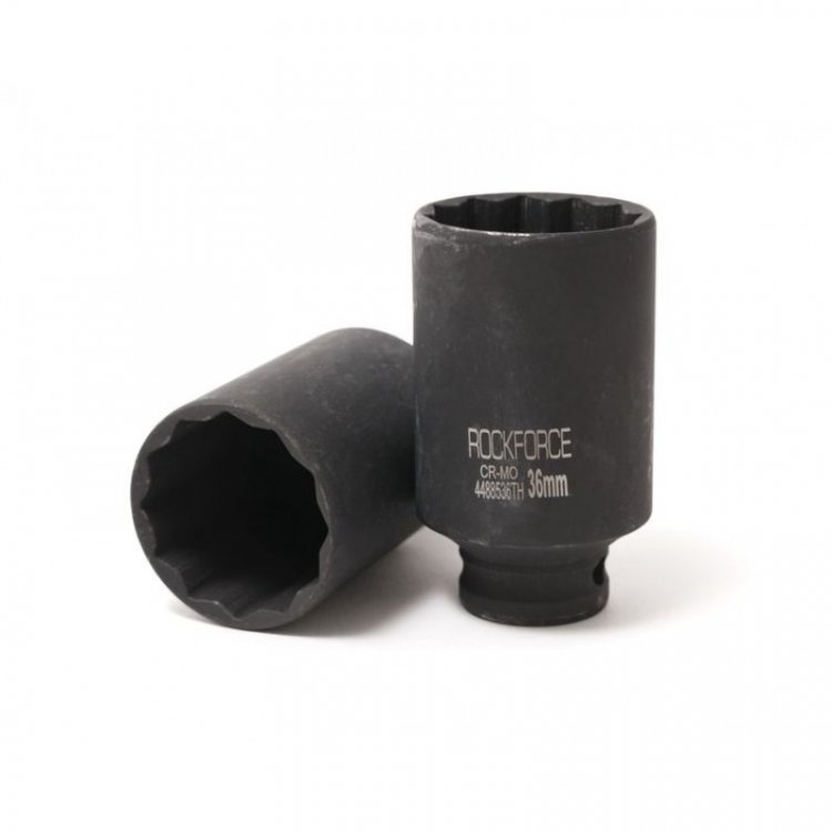 Головка ударная глубокая тонкостенная 36мм (12гр.), 1/2"