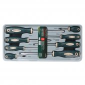 Набор отверток магнитных S2, 8пр.(PH:1х75, 2x38, 2х100, 3х150мм; SL: 5.5х75, 6.5х38, 6.5х100, 8х150мм)в лотке Набор отверток магнитных S2, 8пр.(PH:1х75, 2x38, 2х100, 3х150мм; SL: 5.5х75, 6.5х38, 6.5х100, 8х150мм)в лотке