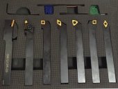 Набор резцов с мех.креплением пластин, сечение 16х16 мм, 7 шт. Набор резцов с мех.креплением пластин, сечение 16х16 мм, 7 шт.