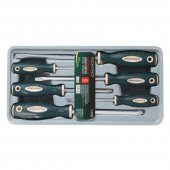 Набор отверток магнитных "Profi" S2, 6пр. (PH:1x75, 2x100, 3x150мм; SL 5.5х100, 6.5х150, 8х175мм)в лотке Набор отверток магнитных "Profi" S2, 6пр. (PH:1x75, 2x100, 3x150мм; SL 5.5х100, 6.5х150, 8х175мм)в лотке