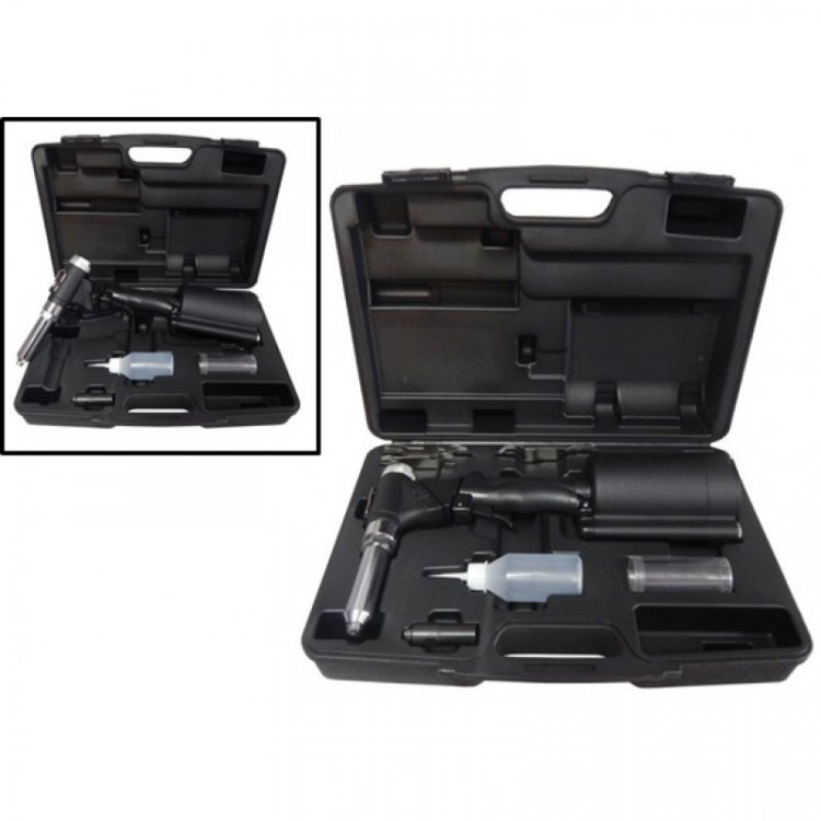 Заклепочник пневматический с поворотной головой 360° "Profi", Taiwan (заклепки 3.2-6.8мм), в кейсе Заклепочник пневматический с поворотной головой 360° "Profi", Taiwan (заклепки 3.2-6.8мм), в кейсе