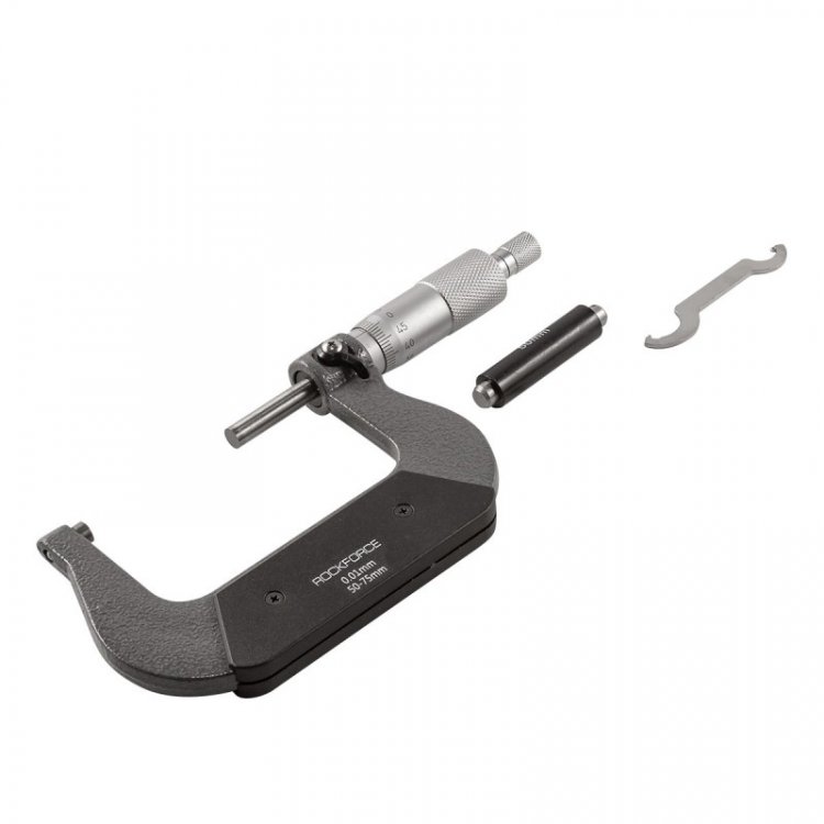 Микрометр (50-75мм, 0.01мм), в пластиковом футляре