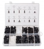 Набор пластиковых крепежей универсальных 340 пр., пластиковом органайзере