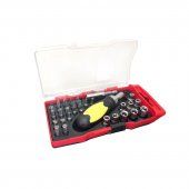 Отвертка реверс. с набором бит,головок и адаптеров 1/4" 35пр(4,4.5,5,5.5,6,6.5,7,8,9мм.PH0,2,3.PZ1,2,3.SL3,4,5,6.T10,25,27,30,40.1.5,2,2.5,3,4,5.5,6) Отвертка реверс. с набором бит,головок и адаптеров 1/4" 35пр(4,4.5,5,5.5,6,6.5,7,8,9мм.PH0,2,3.PZ1,2,3.SL3,4,5,6.T10,25,27,30,40.1.5,2,2.5,3,4,5.5,6)