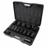 Набор головок ударных глубоких 15пр. 1" (22,24,27,30,32,33,34,36,38,40,41,46,50,55,60) в кейсе Набор головок ударных глубоких 15пр. 1" (22,24,27,30,32,33,34,36,38,40,41,46,50,55,60) в кейсе