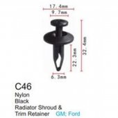 Клипса для крепления внутренней обшивки а/м GM пластиковая (100шт/уп.) Клипса для крепления внутренней обшивки а/м GM пластиковая (100шт/уп.)