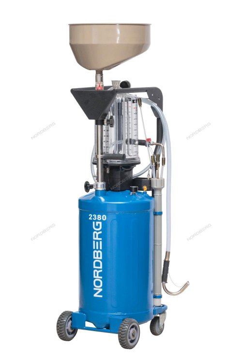 Установка для сбора масла пневматическая, 80 л (синяя) (ст.арт 2380)