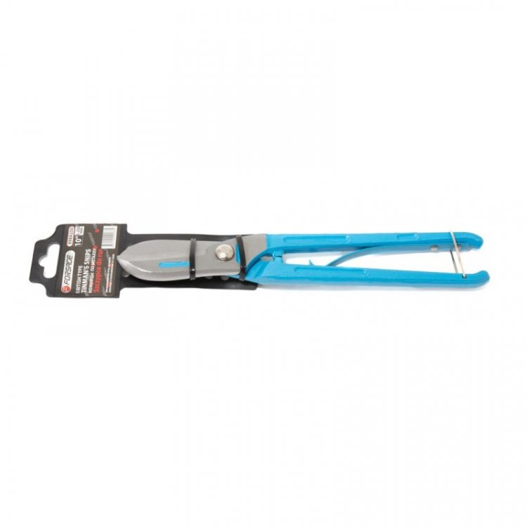 Ножницы по металлу с металлическими рукоятками "прямой рез" 10"-250мм, на пластиковом держателе