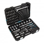 Набор инструментов, 1/4", 1/2", CrV, 120 зубьев, 82 предмета// Gross