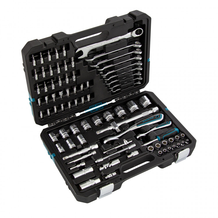 Набор инструментов, 1/4", 1/2", CrV, 120 зубьев, 82 предмета// Gross