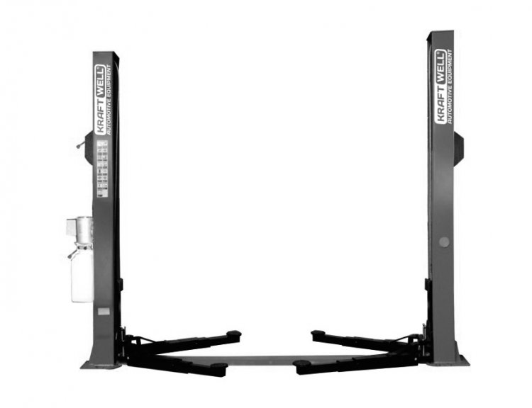 Подъемник г/п 4 т. упр.стопорами на 1-й колонне с анкерами и проставками