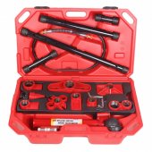 Набор гидравлического оборудования для кузовных работ, 10т (насос, цилиндр + комплект удлинителей и надставок), 28пр Набор гидравлического оборудования для кузовных работ, 10т (насос, цилиндр + комплект удлинителей и надставок), 28пр