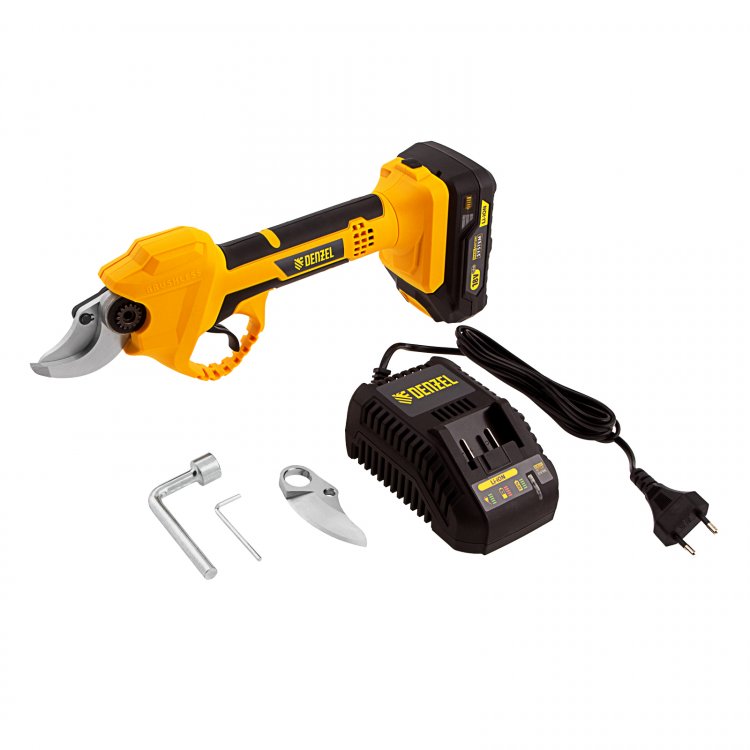 Секатор аккумуляторный CP-30, 18В Li-Ion// Denzel Секатор аккумуляторный CP-30, 18В Li-Ion// Denzel