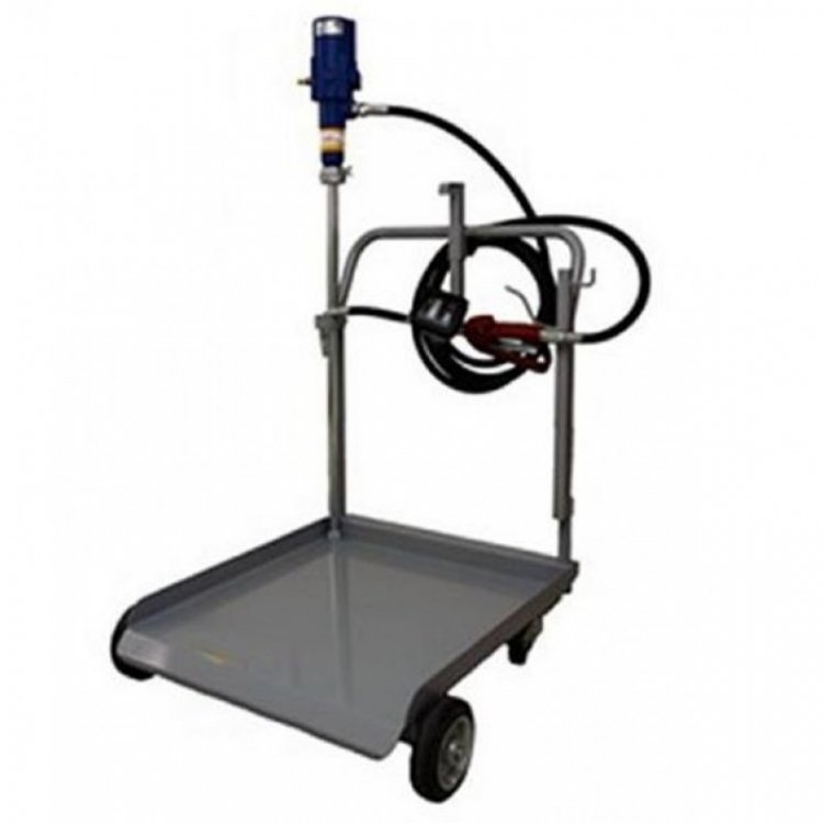 Установка пневматическая перекатная  с электронным раздаточным пистолетом для заправки маслом (коэффициент сжатия 5/1.раб давления 6-8 атм .производ 8