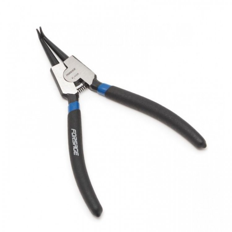 Съемник наружных стопорных колец изогнутый 90° "Profi" 7"-180мм, в блистере