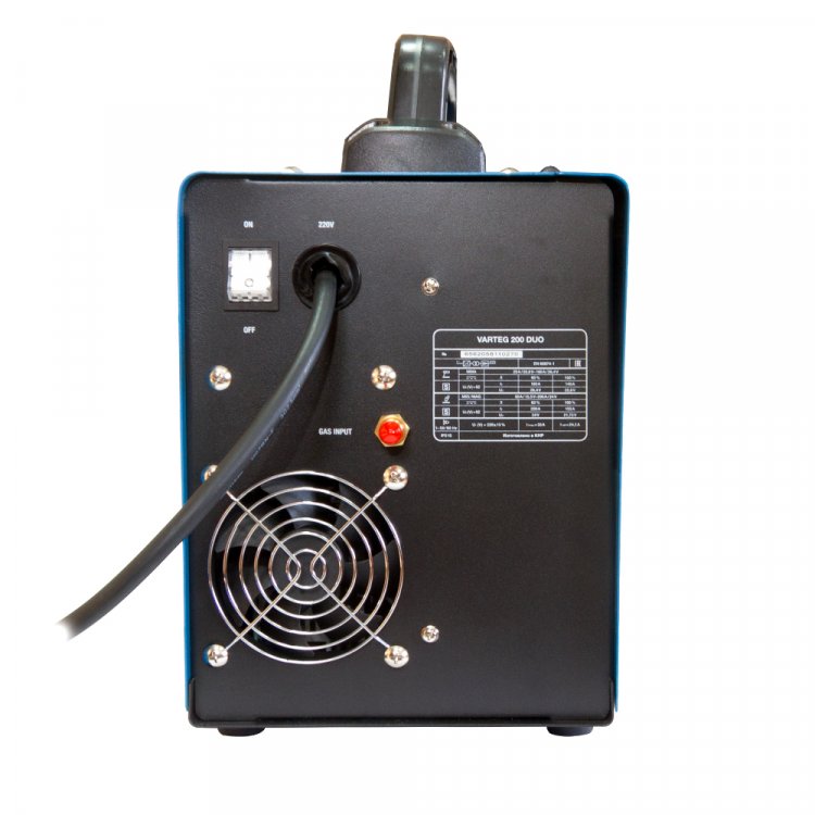Сварочный полуавтомат Varteg 200 DUO - Диапазон сварочного тока, А: 30-200 (MIG) / 20-160(MMA), Режим ручной дуговой сварки (MMA): есть, Класс изоляции / защиты: H / IP21S, Артикул: 6562 Сварочный полуавтомат Varteg 200 DUO - Диапазон сварочного тока, А: 30-200 (MIG) / 20-160(MMA), Режим ручной дуговой сварки (MMA): есть, Класс изоляции / защиты: H / IP21S, Артикул: 6562