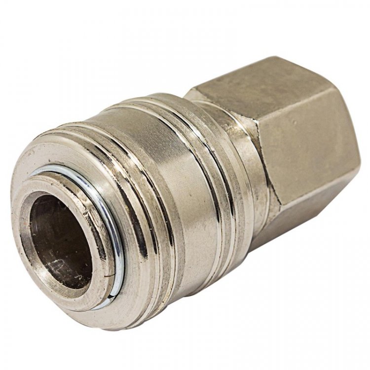 Быстроразъем пневматический с клапаном, внутренняя резьба 3/8" Быстроразъем пневматический с клапаном, внутренняя резьба 3/8"