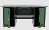 Верстак двухтумбовый с ящиком, зеленый 1800*700 Garopt, GT1800DDY1.green
