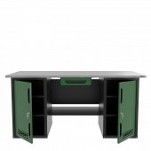 Верстак двухтумбовый с ящиком, зеленый 1800*700 Garopt, GT1800DDY1.green