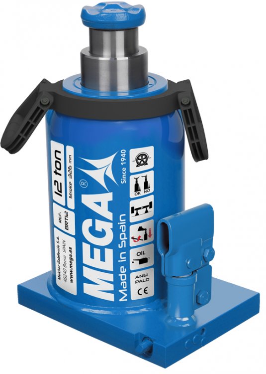 Домкрат бутылочный, телескопический г/п 12000 кг. Домкрат бутылочный, телескопический г/п 12000 кг.