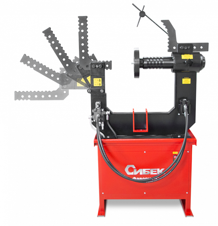 Фаворит - С  (ДП4С.000 СБ 380) Стенд для правки дисков (электрический стенд 380В с гидроприводом для правки легкосплавных дисков с усиленной поворотной скобой)