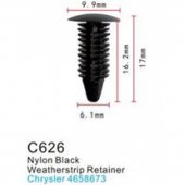 Клипса для крепления внутренней обшивки а/м Крайслер пластиковая (100шт/уп.) Клипса для крепления внутренней обшивки а/м Крайслер пластиковая (100шт/уп.)