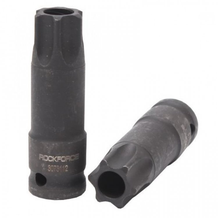 Головка-бита TORX ударная TH30 с отверстием, 1/2"