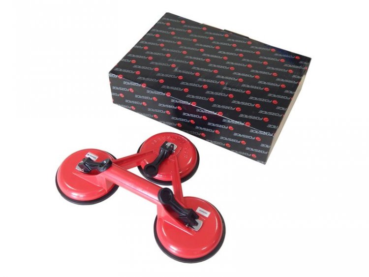 Съемник стекол трехзажимной с присосками (диам. 115мм, пластик) Съемник стекол трехзажимной с присосками (диам. 115мм, пластик)