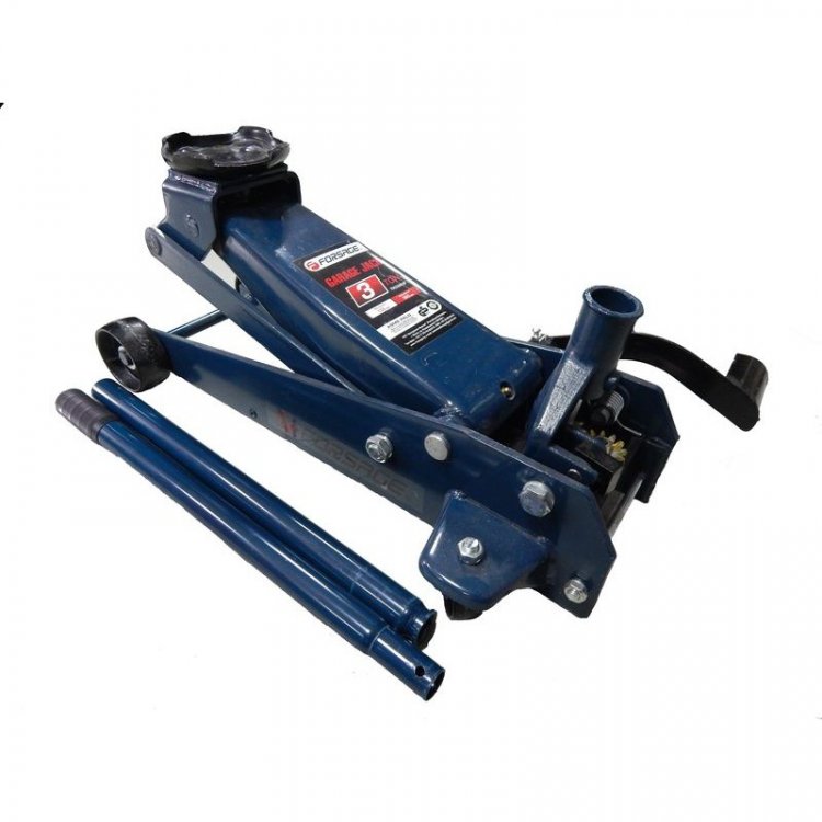 Домкрат подкатной  гидравлический 3 т с механизмом быстрого подъема +резиновая накладка(h min 135мм, h max 505мм)