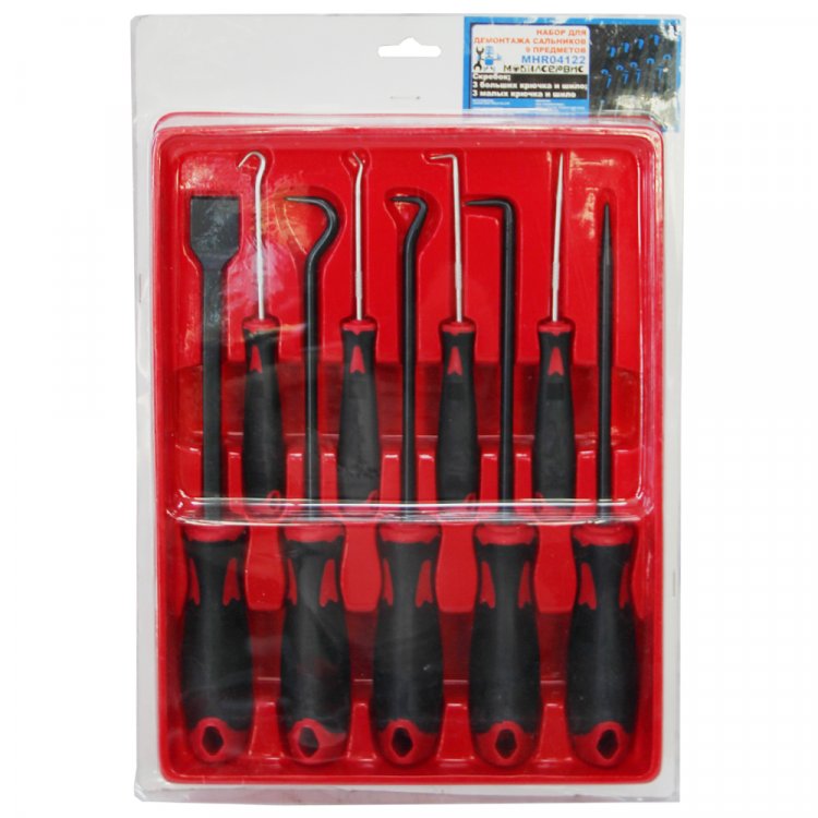Набор для демонтажа сальников 9 предметов MST04122 Набор для демонтажа сальников 9 предметов MST04122