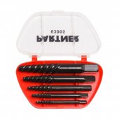 Набор экстракторов резьбы 5пр.(М3-М18; Ø:3-6мм, 6-8мм, 8-11мм, 11-14мм, 14-18мм), в пластиковом футляре Набор экстракторов резьбы 5пр.(М3-М18; Ø:3-6мм, 6-8мм, 8-11мм, 11-14мм, 14-18мм), в пластиковом футляре