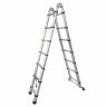 Лестница-стремянка телескопическая алюм. бытовая 2.2+2.2м (7+7 ступ.)