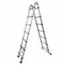 Лестница-стремянка телескопическая алюм. бытовая 2.2+2.2м (7+7 ступ.)