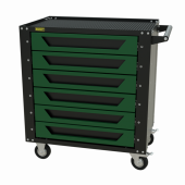 Тележка инструментальная Garopt 6 ящиков Зеленая, Серия "Low-cost" Тележка инструментальная Garopt 6 ящиков Зеленая, Серия "Low-cost"