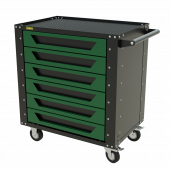 Тележка инструментальная Garopt 6 ящиков Зеленая, Серия "Low-cost" Тележка инструментальная Garopt 6 ящиков Зеленая, Серия "Low-cost"