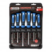 Набор отверток магнитных(SL3х100,5,5х100,6.5х125мм,PH2х125мм,1х100,0х75мм)6пр.на пластиковом держателе Набор отверток магнитных(SL3х100,5,5х100,6.5х125мм,PH2х125мм,1х100,0х75мм)6пр.на пластиковом держателе