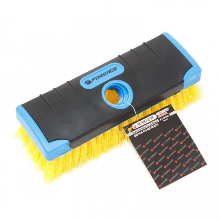 Щетка для уборки в пластиковом корпусе под "черенок" (ширина щетки 18см, пластиковая проволока 6х19рядов)